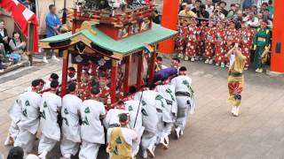 平成27年長崎くんち中日新大工町曳壇尻－八坂神社－