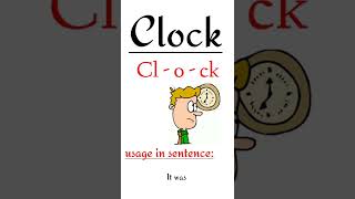 Clock|Phonics activity for kindergarten|How to teach children to read phonetically!