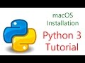 Instructions for Python 3 installation on macOS