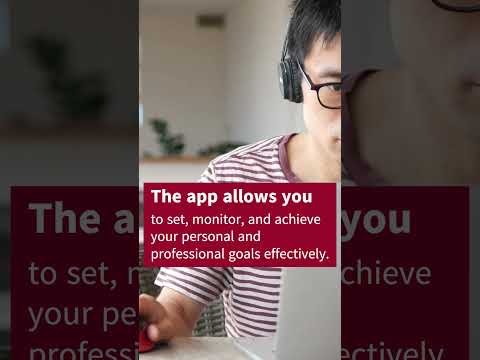 Achieve goals with a productivity app