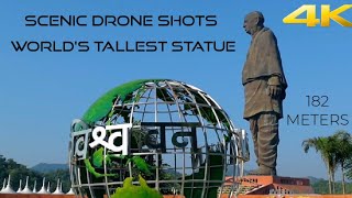 STATUE OF UNITY || SCENIC DRONE SHOTS || GUJARAT TOURISM || CRUISE || NARMADA DAM || EMERGING INDIA