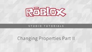 Changing Properties Part II