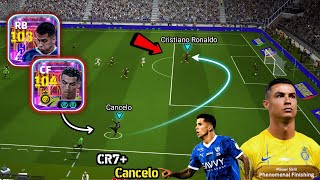 Cristiano Ronaldo 104 Show Time Double Booster + 103 Cancelo = ? 🥶💥 | This Combo is🔥| efootball 2025