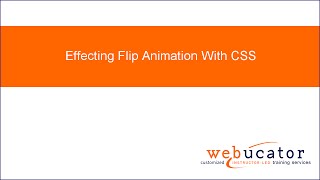 Effecting Flip Animation With CSS