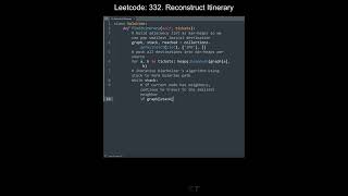 Leetcode 332. Reconstruct Itinerary in Python | Python Leetcode | Python Coding Tutorial | ASMR