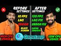 Gameloop Best Settings For Low End Pc -Laptop 😨 Lag Fix | Errors  | Fps Drop Problem ⚡ 100% solved 🔥