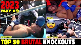 Top 50 Knockouts - MMA•MUAY THAI•BOXING•KICKBOXING 🌎 2023.5 #9