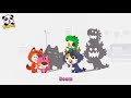 little heroes chased big monster away baby kitten family halloween song kids songs babybus