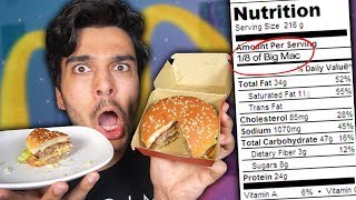 Only Eating Recommended Serving Sizes for a Day! (IMPOSSIBLE 24 HOUR FOOD CHALLENGE)