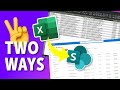 ✌️TWO WAYS to Get Data from Excel into a SharePoint List
