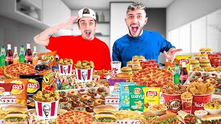 Who Can GAIN the MOST WEIGHT in 24 HOURS - 100,000 Calorie Challenge vs FaZe Rug