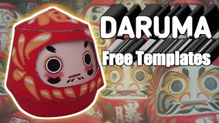 Diy สวัสดีปีใหม่ 2565 ดารุมะ ตุ๊กตานำโชค Happy New Year 2022  Daruma