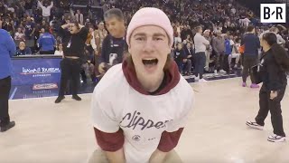 Clippers Fan Makes One-Handed Half-Court Shot to Win a Trip to Hawaii