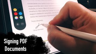 Signing PDF Documents with an iPad