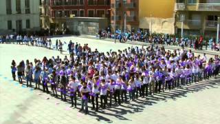 FLASHMOB CAMPANYA DE SOLIDARITAT 2012. GRUP UNESCO. ESCOLA JOAN PELEGRÍ