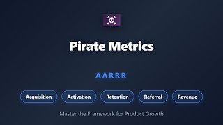 Pirate Metrics Explained: AARRR Framework for Product Growth (Dave McClure's Strategy)