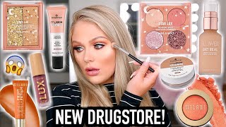 NEW DRUGSTORE MAKEUP TESTED | FULL FACE FIRST IMPRESSIONS KELLY STRACK