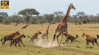 Hungry Hyenas and Defenseless Giraffes: Battle for Survival