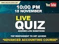 LIVE QUIZ | ACCOUNTING BASICS | CARAJACLASSES