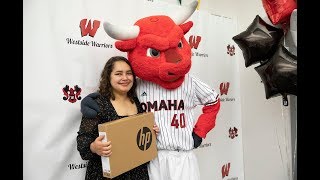 UNO Admissions surprises incoming student with laptop