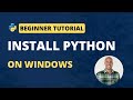How to INSTALL PYTHON on Windows 10  (Python Beginner Tutorial) | jcchouinard.com
