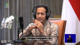 Siniar Podcast Mas Menteri Nadiem Makarim dengan Presiden Joko Widodo