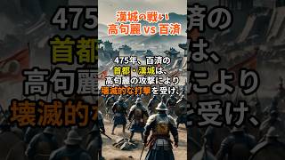 【韓国の歴史】漢城の戦い：高句麗 vs 百済 #shorts #歴史解説  #history