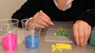 ASMR - Perler beads Christmas Tree Decoration
