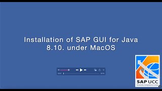 SAP GUI for Java 8.10 Installation on macOS
