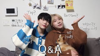 (Q&A) Top? Bottom? Coming out? I'll answer everything you're curious about!⎥gay couple