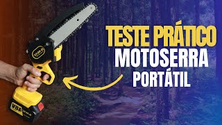 Testando mini Motoserra eletrica BMDZ20