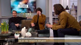 Ola Rapace om relationen till porr i tonåren: ”Var nästan besatt” - Malou Efter tio (TV4)