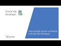 View and edit column comments in Oracle SQL Developer
