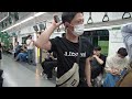 unexpected seoul subway ride during rush hour euljiro 3 ga station to jamsil station line 2 4k