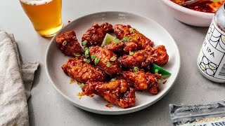 Crunchy Korean fried chicken recipe (Dakgangjeong: 닭강정  Yangnyeom-tongdak: 양념통닭) Sanjeev Kapoor