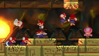 Mario, Mario, Mario, Mario, Mario, Mario, Mario, and Toadette vs. NSMB Wii