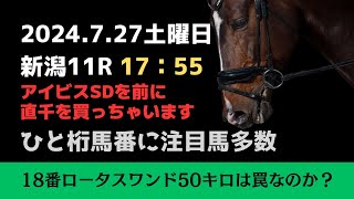 日曜日アイビスSDを前に直千勝負