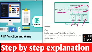 12th Computer Applications || PHP Functions and Array || Part 2