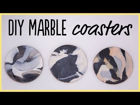 DIY | How to Make Marble Coasters from Clay (SO Easy!) DIY | How to Make Marble Coasters from Clay (SO Easy!)