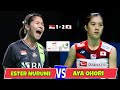 Ester Nurumi Tri Wardoyo vs Aya Ohori - UBER CUP 2024 - INA vs JPN | Women Single