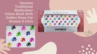 Sunaina Traditional Bridal Multicolor Bindi For women \u0026 Girls.