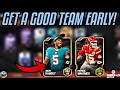 HOW TO GET A GOOD TEAM EARLY IN MADDEN MOBILE 25! Madden Mobile 25