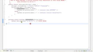 USING REGEX CHECK WHETHER STRING CONTAINS ONLY CHARACTERS IN JAVA