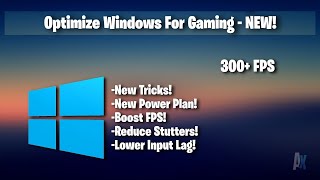 How To Optimise Windows For GAMING & Performance!