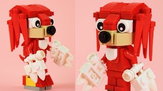 How to Build LEGO Knuckles the Echidna | Sonic the Hedgehog Character Custom Build