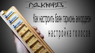 Как настроить баян гармонь аккордеон настройка  и перевосковка голосов