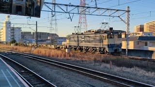 [クリーンかわさき号] 1月25日尻手駅 新鶴見A64運用 153レ EF65 2090