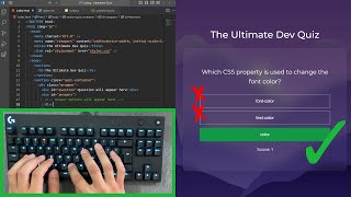 ASMR Programming - Coding a Quiz Game | No Talking