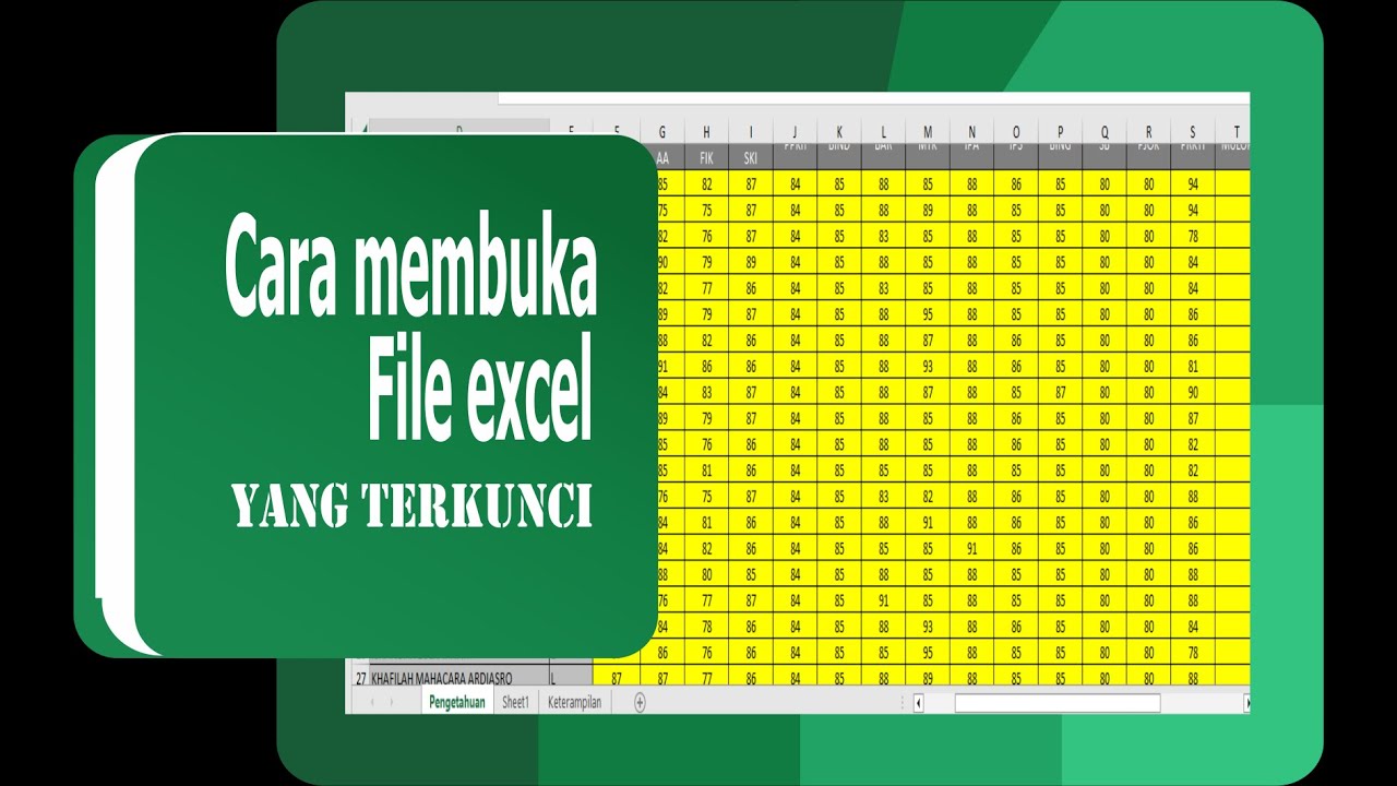 Cara Membuka File Excel Terkunci II Terprotect II - YouTube