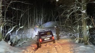 Вечерний выезд, прокатываем маршрут, зимний off-road